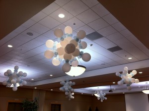 snowflake balloon sculptures