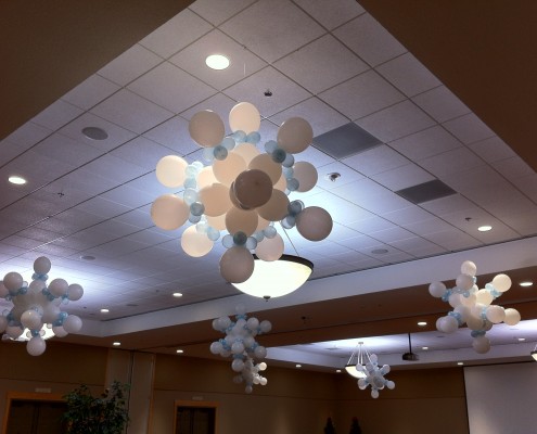 snowflake balloon sculptures