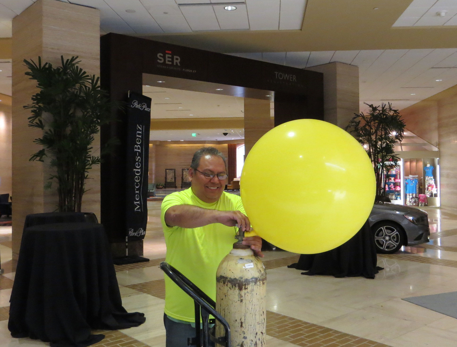 inflating 3' balloon